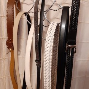 Assorted fashion belts with hanger